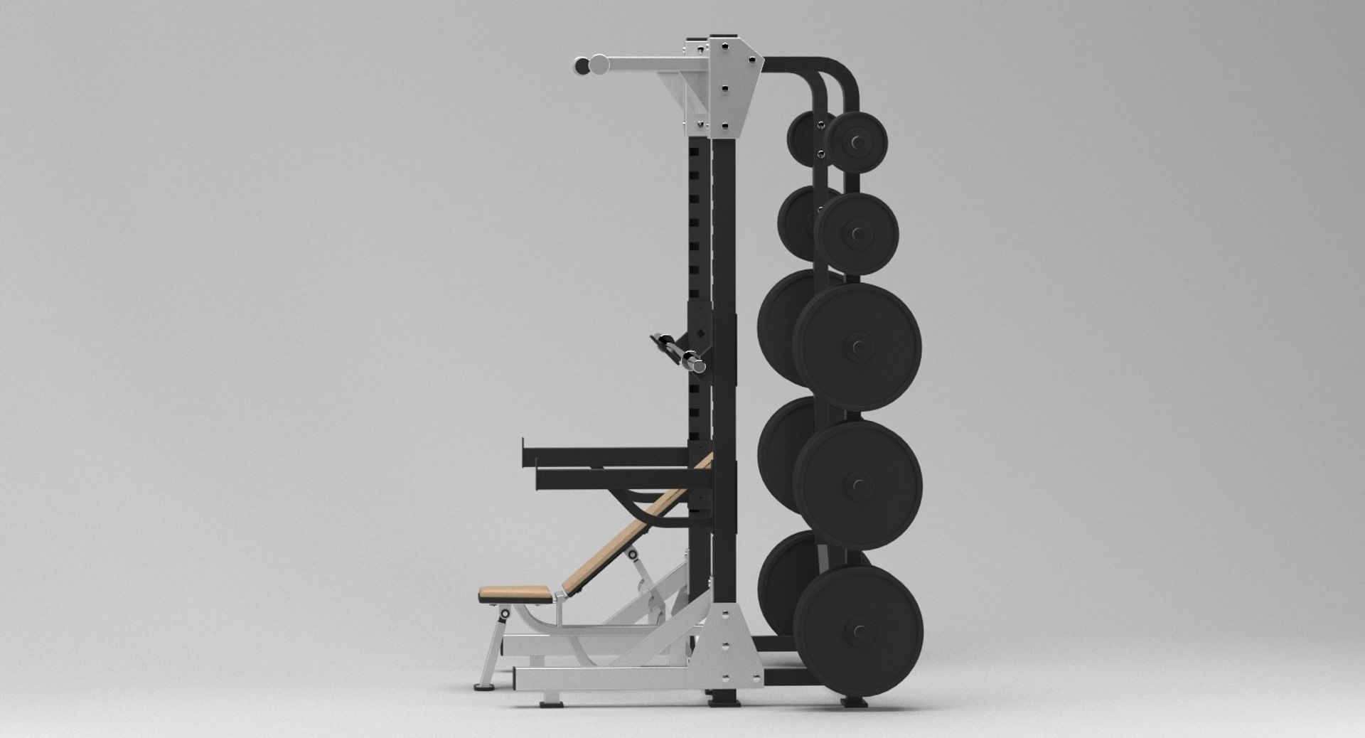 3D Gym Half Rack Model - TurboSquid 1499247