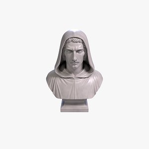 Giordano Bruno Bust Renaissance Philosopher Printable STL File 3D