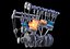 Motor V6 animado con encendido de gasolina