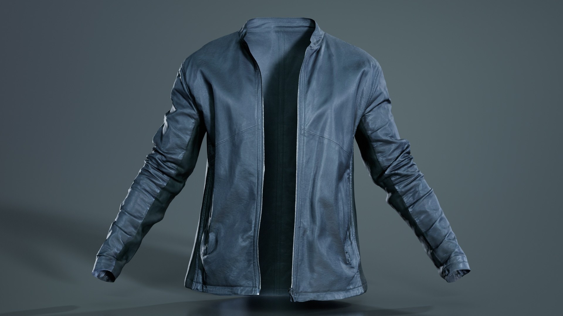 Leather Jacket Open Remastered Model - TurboSquid 2360712