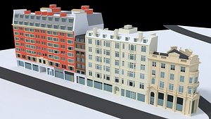 High detail London building block