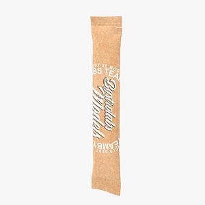 3D Paper Sachet Stick with Tear Notch - Single Use Packaging