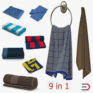 Towels 3D Models Collection