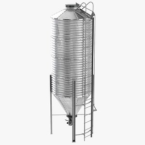 3D model Grain Silo