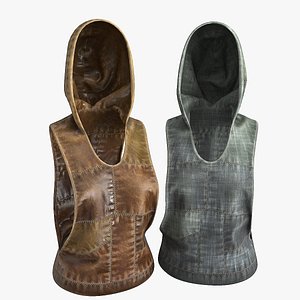 3D model Women Vintage Vest 2 colors