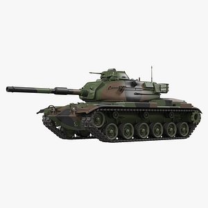 combat tank m60a3 patton 3D model