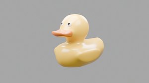 3D model Stylized Rubber Duck 3D Model  Clean Topology