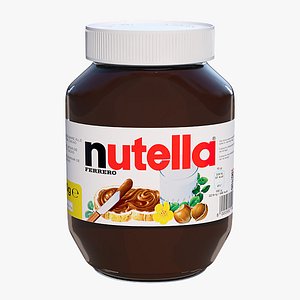 3d model nutella jar