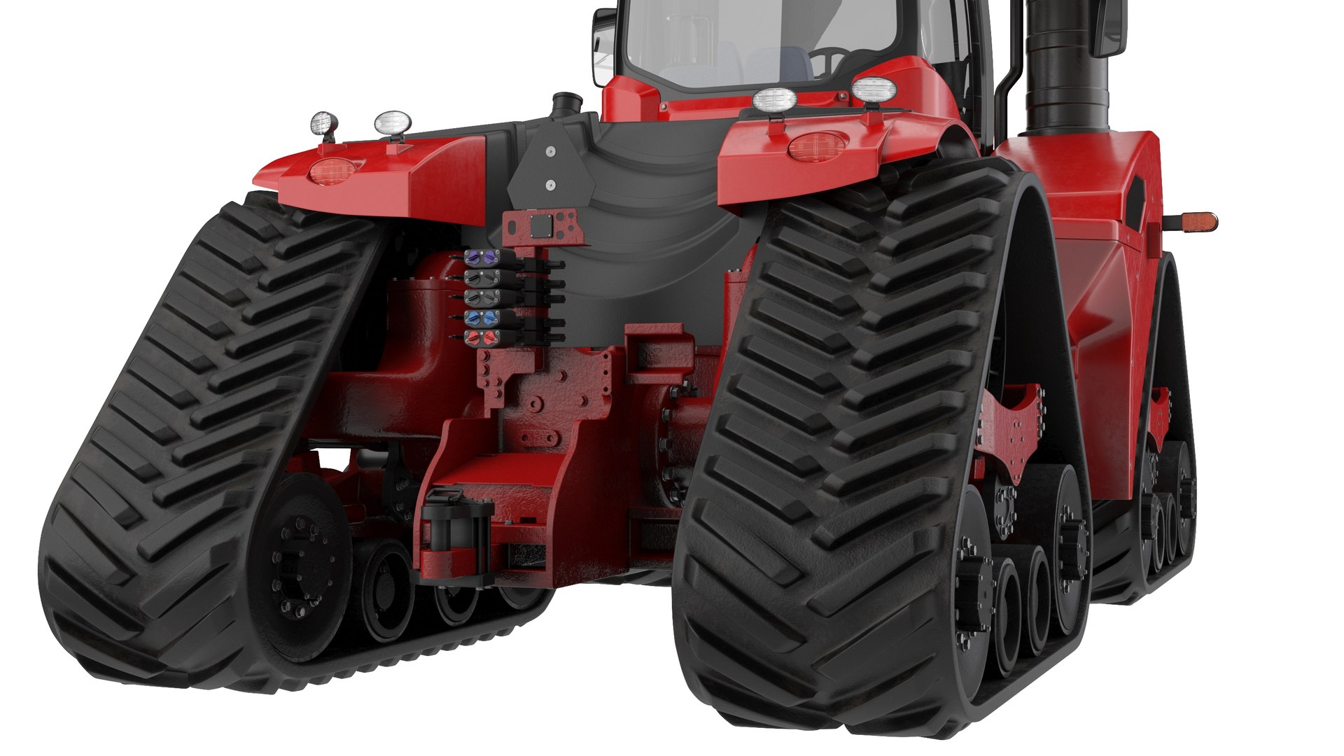 3D Four Track Tractor Model - TurboSquid 2029498