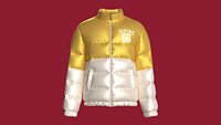 Men Printed Divine 66 Retro Puffer Jacket