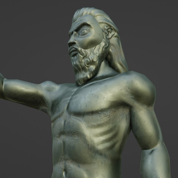 modelo 3d Estatua de Poseidón - TurboSquid 2179353