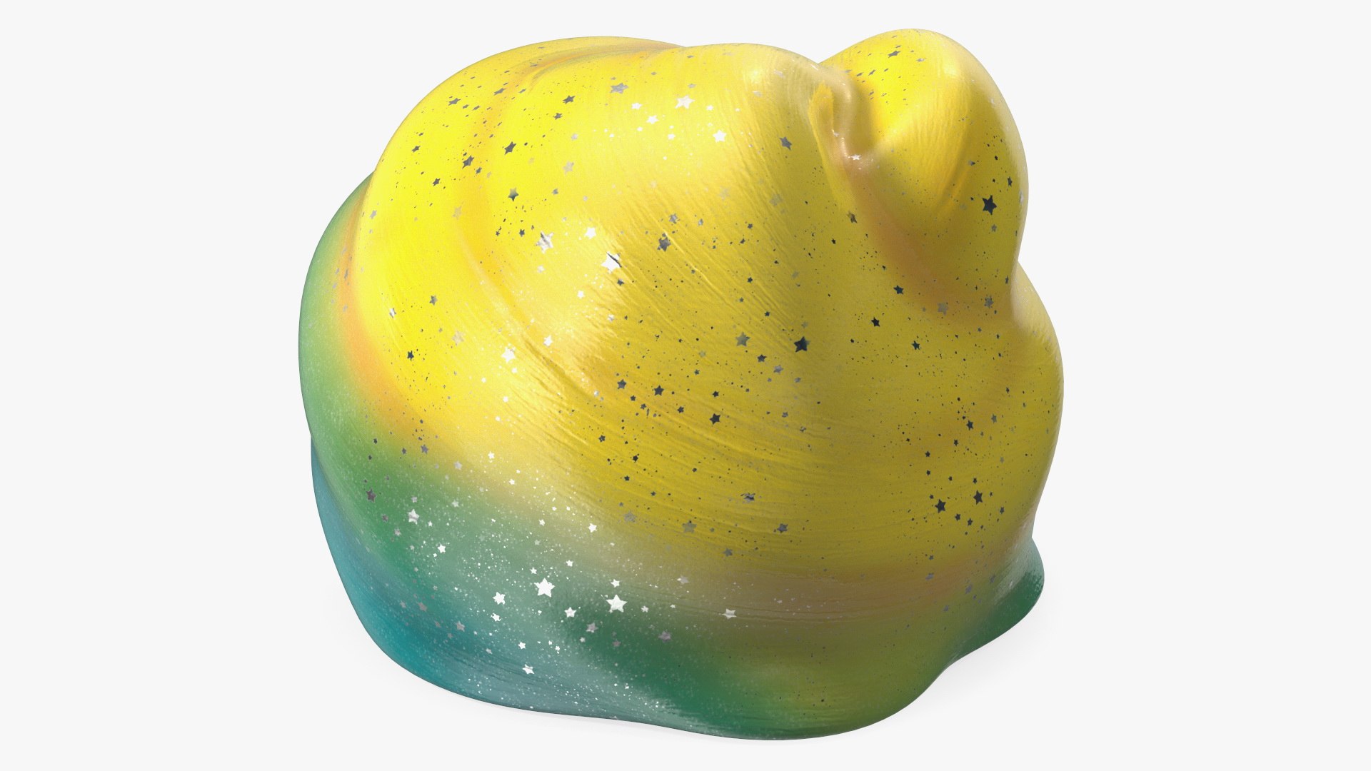 Yellow Blue Toy Slimes 3D model preview