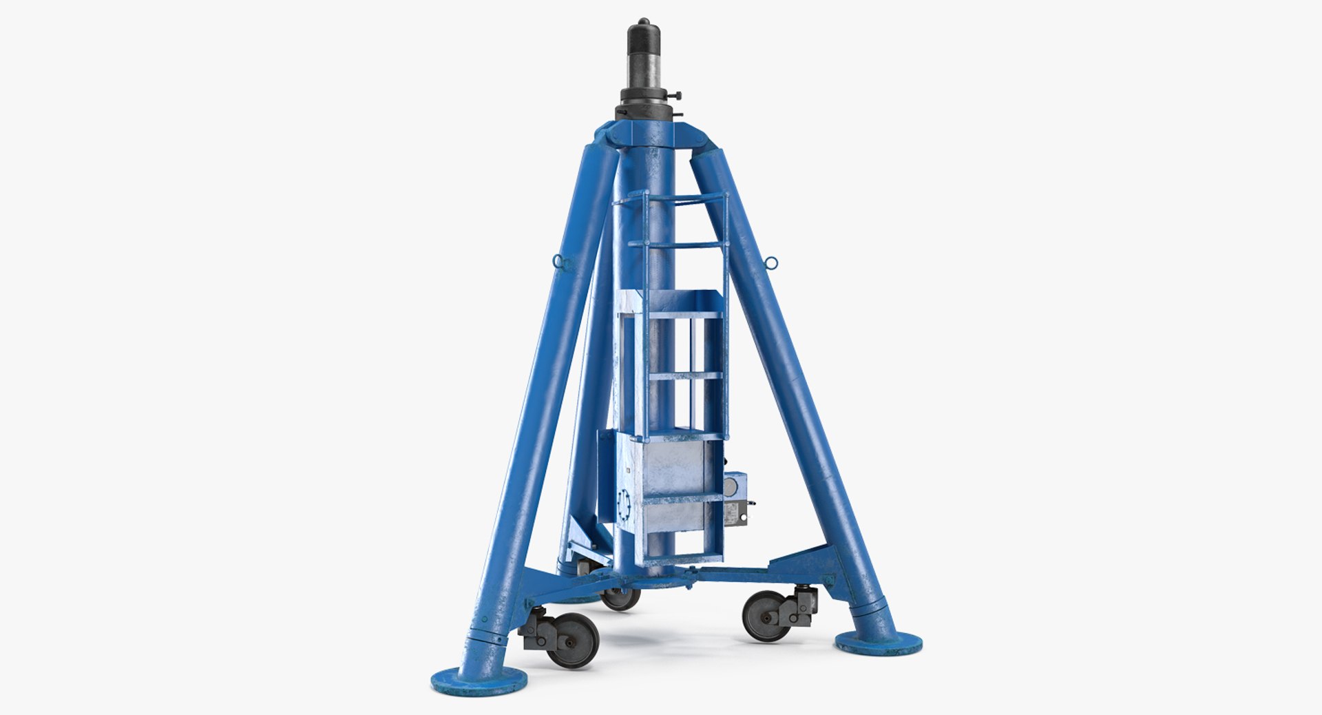 Aircraft Tripod Jack Rigged 3D Model preview