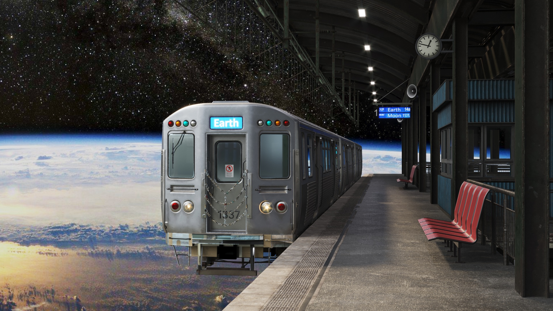 Space Train 3D TurboSquid 1778668