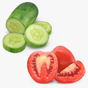Tomatoes and Cucumbers 3 3D