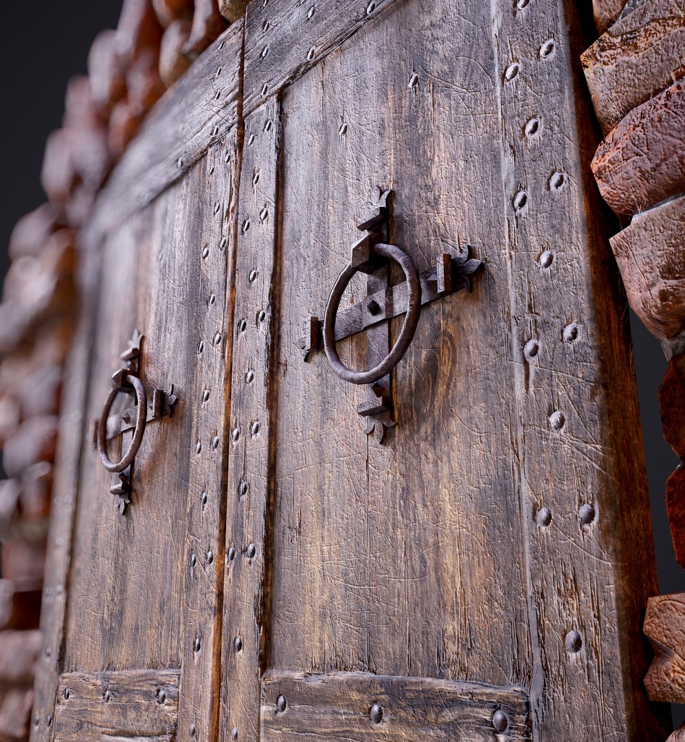 3D old door medieval model https://p.turbosquid.com/ts-thumb/pF/HnUs1S/Fa/z01_034/jpg/1700266618/1920x1080/fit_q87/ce36b62731f9273a2896a4b38e3782c78737171c/z01_034.jpg