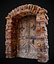 3D old door medieval model