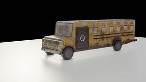 3D model school bus
