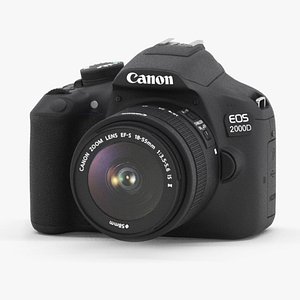 Canon EOS 2000D BK 3D model