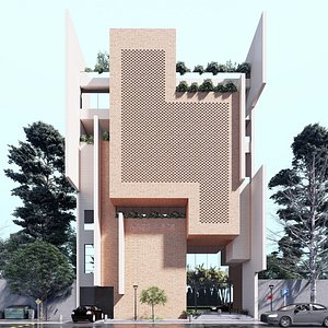 3D Modern Building  N40 model