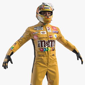 M and Ms Racing NASCAR Suit with Helmet Gloves and Boots Yellow