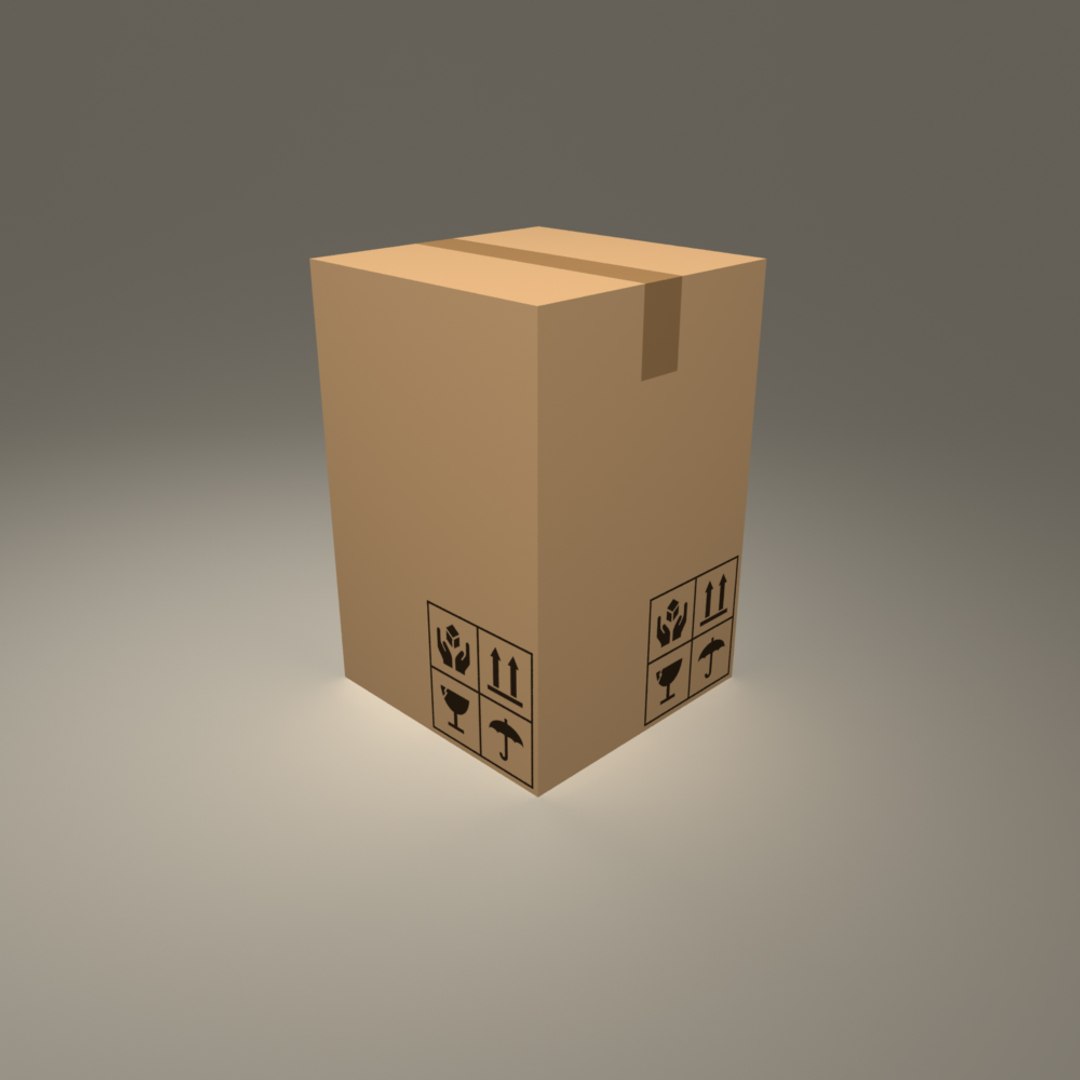 Cardboard Box Obj Free