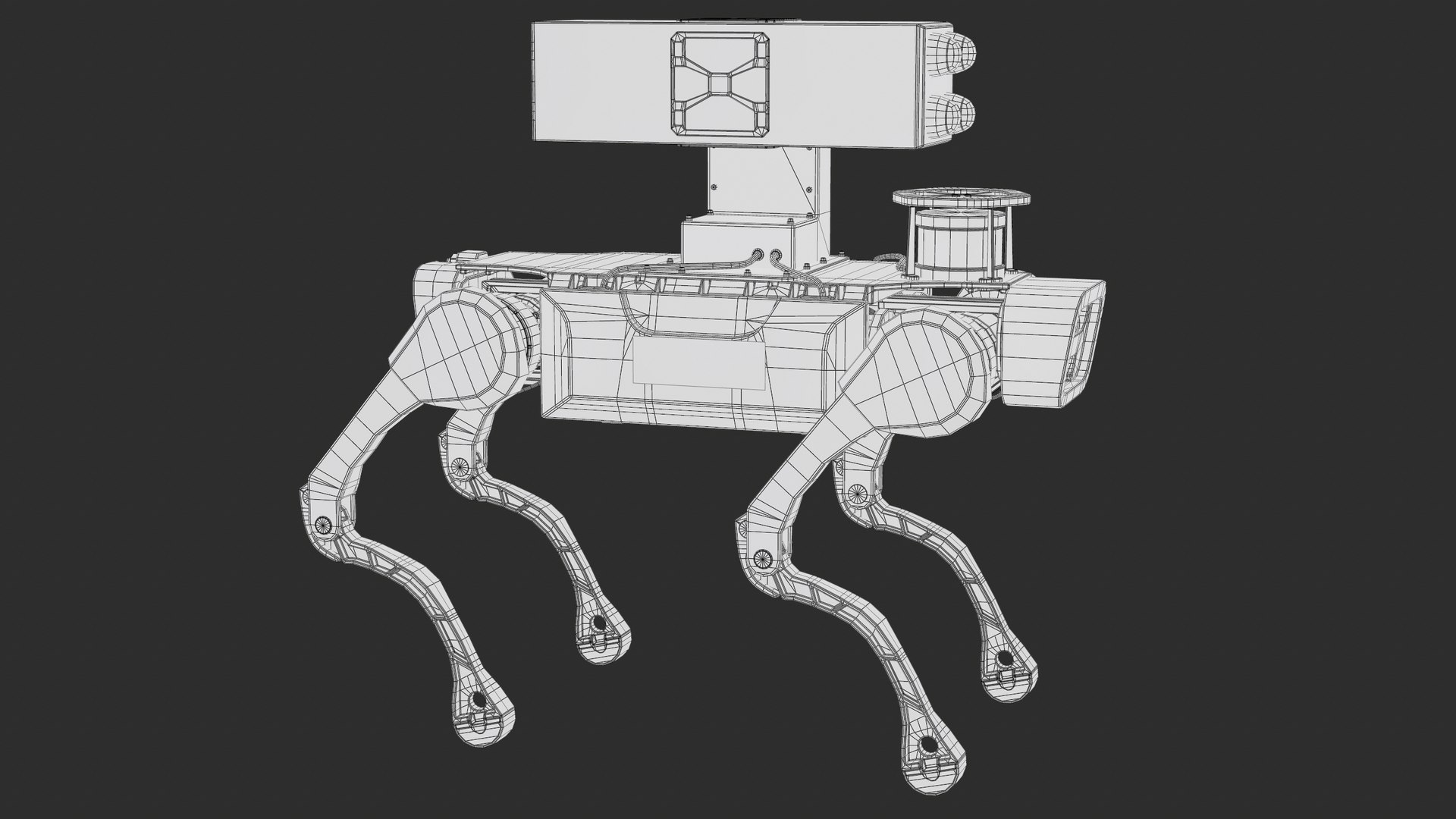 3D Rigged Anti Aircraft Military Robot Dog X20 Jueying Deep Robotics PBR model https://p.turbosquid.com/ts-thumb/pF/S1QB5H/ML/screenshot017/png/1780601361/1920x1080/fit_q87/3131ac0cc10f7a7707380bf430093f9aa021fbe7/screenshot017.jpg