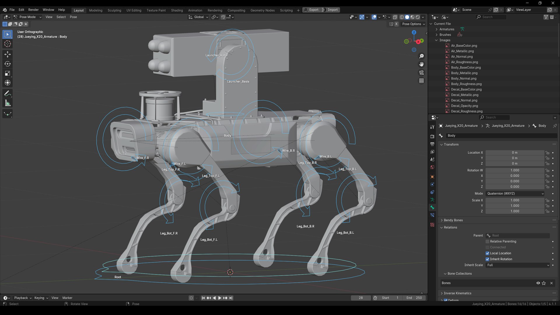 3D Rigged Anti Aircraft Military Robot Dog X20 Jueying Deep Robotics PBR model https://p.turbosquid.com/ts-thumb/pF/S1QB5H/Sn/r_srigged_antiair1/png/1780601356/1920x1080/fit_q87/eb6f4e34fd7a1f223067dce883ba0aba9e5d1761/r_srigged_antiair1.jpg