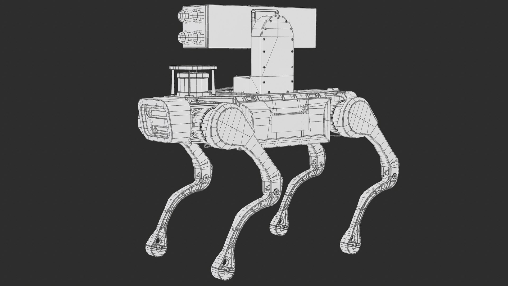 3D Rigged Anti Aircraft Military Robot Dog X20 Jueying Deep Robotics PBR model https://p.turbosquid.com/ts-thumb/pF/S1QB5H/Yl/screenshot001/png/1780601358/1920x1080/fit_q87/1b1b6e50d74ca101f0741e3b617d94eb04d93f95/screenshot001.jpg