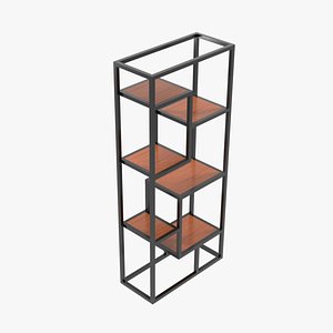 3D Metal and Wooden Rack Stand MWRS1