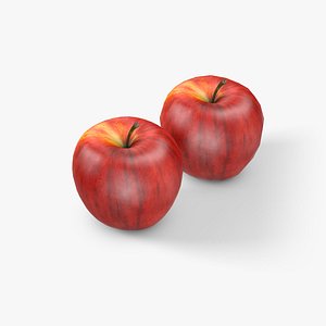 red apple 3d model