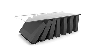 Falling Dominoes Coffee Table