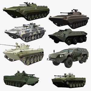 Russia Military Vehicles Large Set