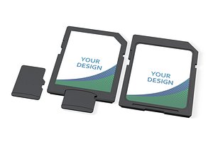 3D Memory Cards Set model