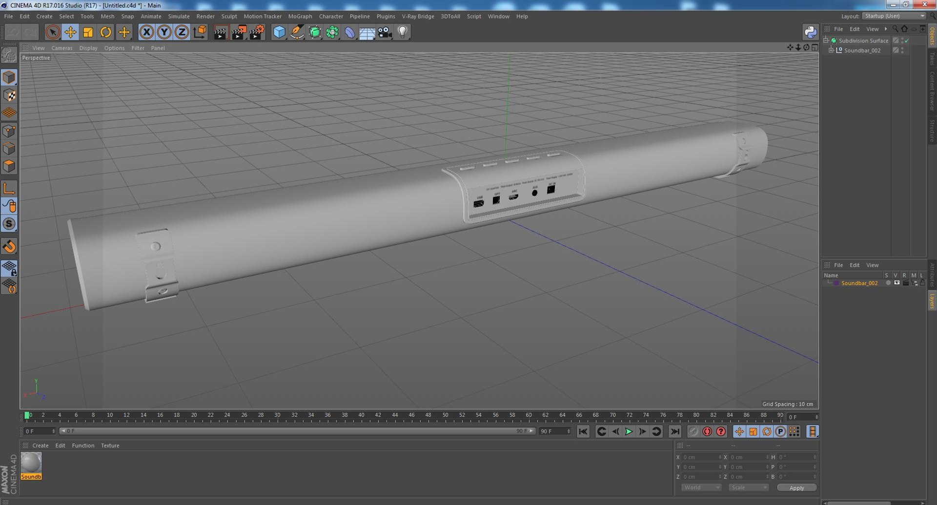 Soundbar 3D model https://p.turbosquid.com/ts-thumb/pF/i4DJH0/2R/soundbar3dsmodel037/jpg/1664196670/1920x1080/fit_q87/b5add06f001ed1f01f69a7686547c784d48b00fb/soundbar3dsmodel037.jpg