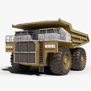 Stylized BelAZ 75600 Rigged Truck