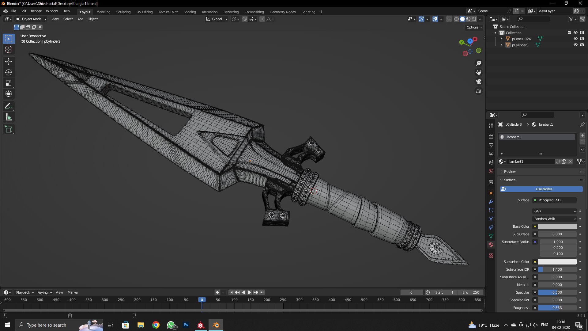 Dagger 3D Model - TurboSquid 2023505