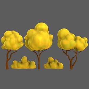 3D model Trees Cartoon V31