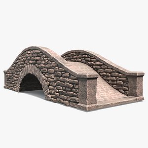 Stylized Stone Arch Bridge