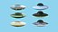 06 Spaceship UFO Collection - Alien SciFi Vehicle