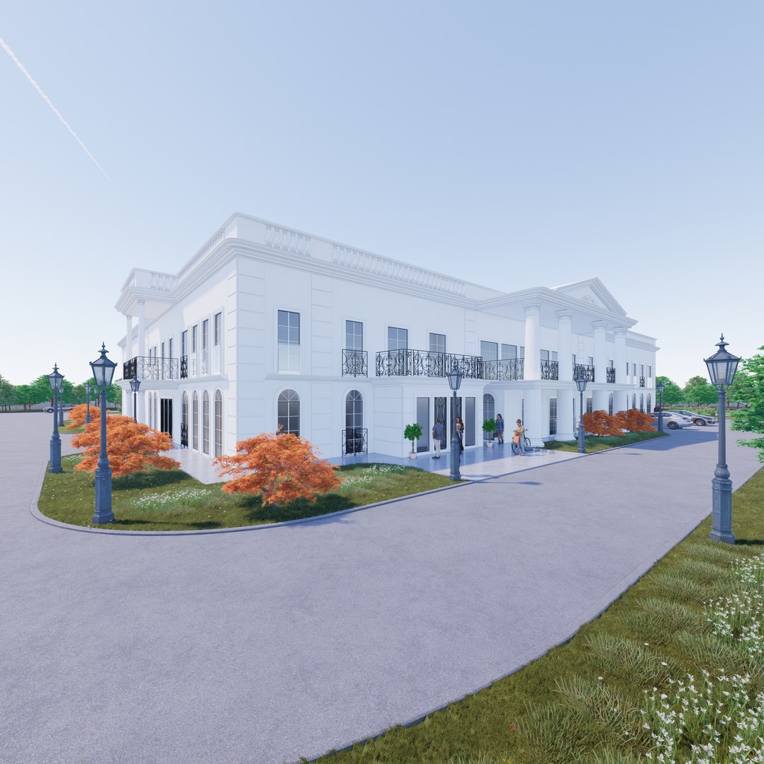 3D Courthouse Model - TurboSquid 1804543