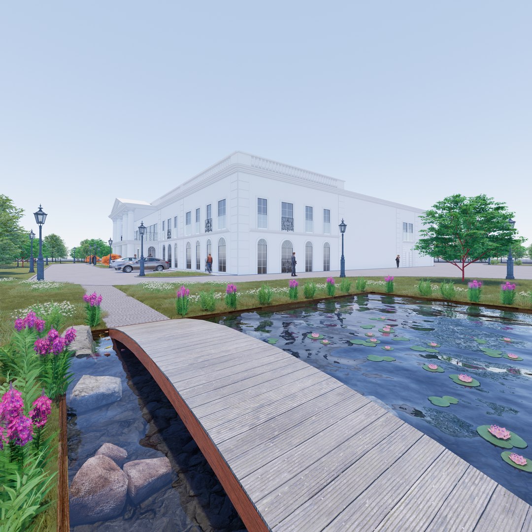 3D Courthouse Model - TurboSquid 1804543