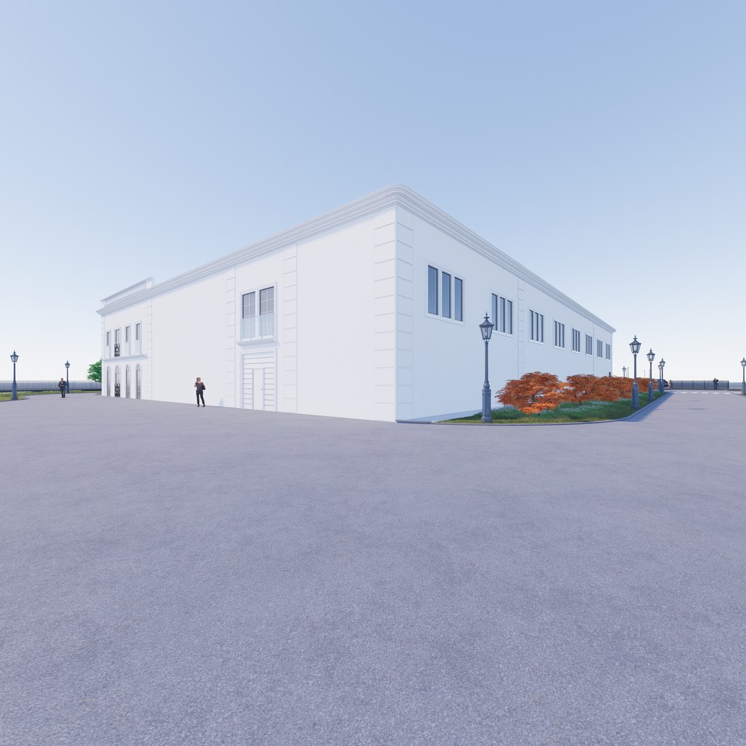 3D Courthouse Model - TurboSquid 1804543
