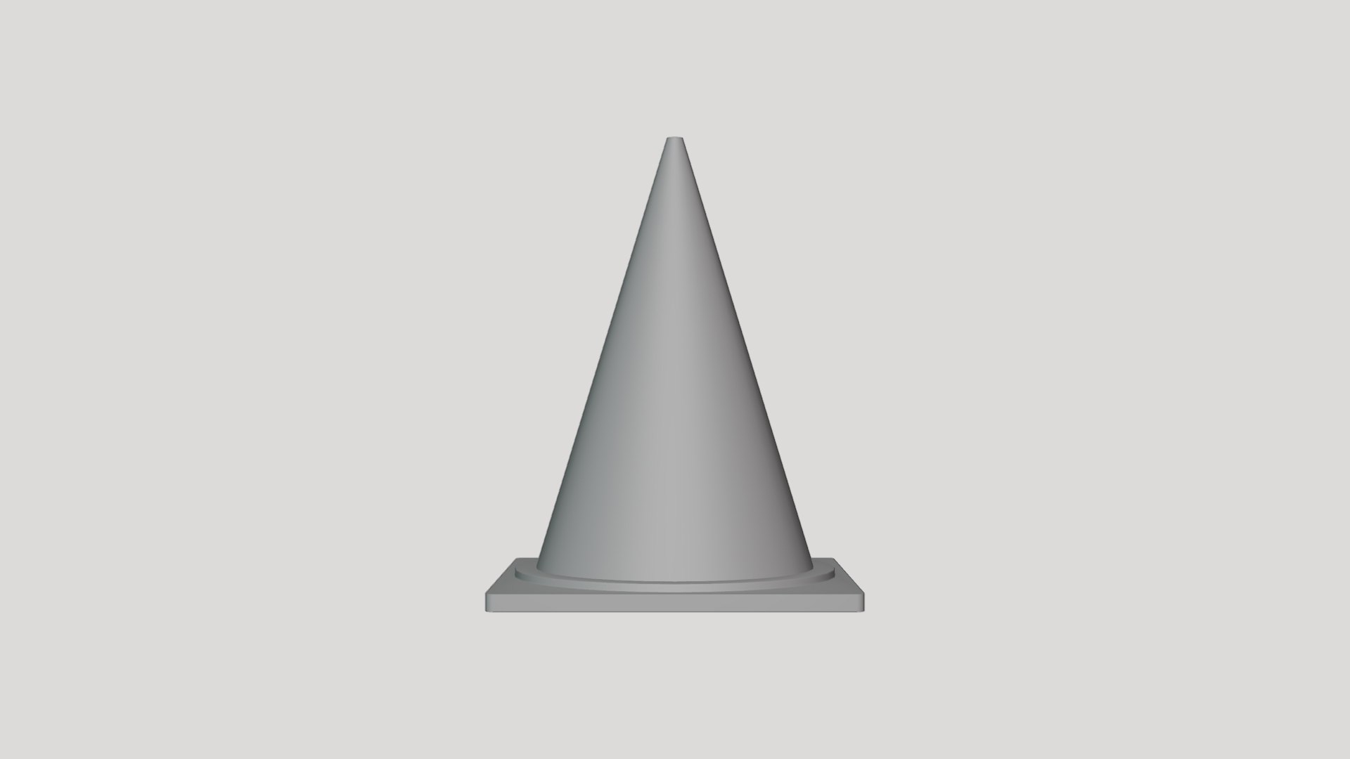 3D Basic Traffic Cone - Geometry Only No Textures No Materials ...