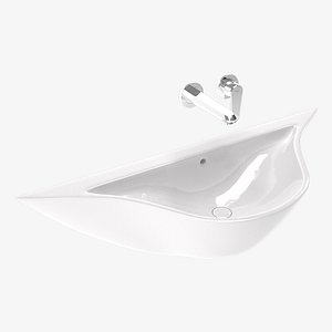 Sink with Tap Grohe Eurodisc Cosmopolitan Low-poly