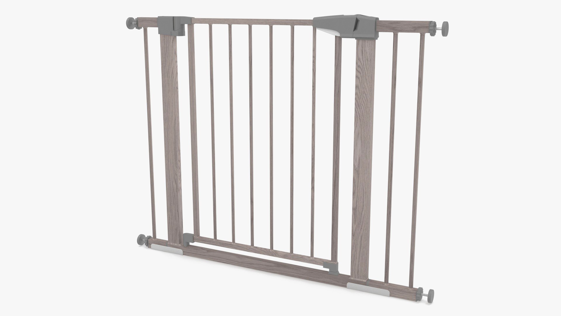 Metal Baby and Pet Gate Light Wood Pattern 3D model preview