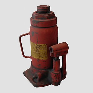 Old Bottle Jack 3D model