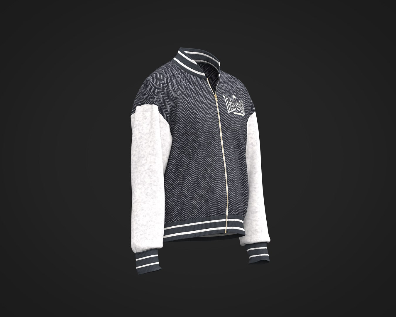 Mens bomber collar jacket with graphic and herringbone fabric model https://p.turbosquid.com/ts-thumb/pG/0SHwua/uN/mensbombercollarjacketwithgraphicandherringbonefabric_1/png/1766142714/1920x1080/fit_q87/cdfbc848c5b50cce878e781b928859ab6570214e/mensbombercollarjacketwithgraphicandherringbonefabric_1.jpg