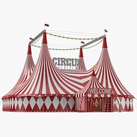 Interior And Exterior Circus Tent 03