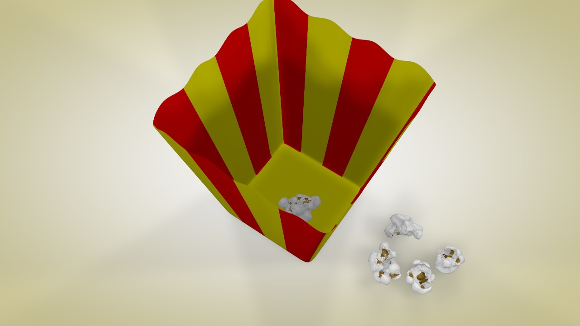 Popcorn 3D Model - TurboSquid 1313838